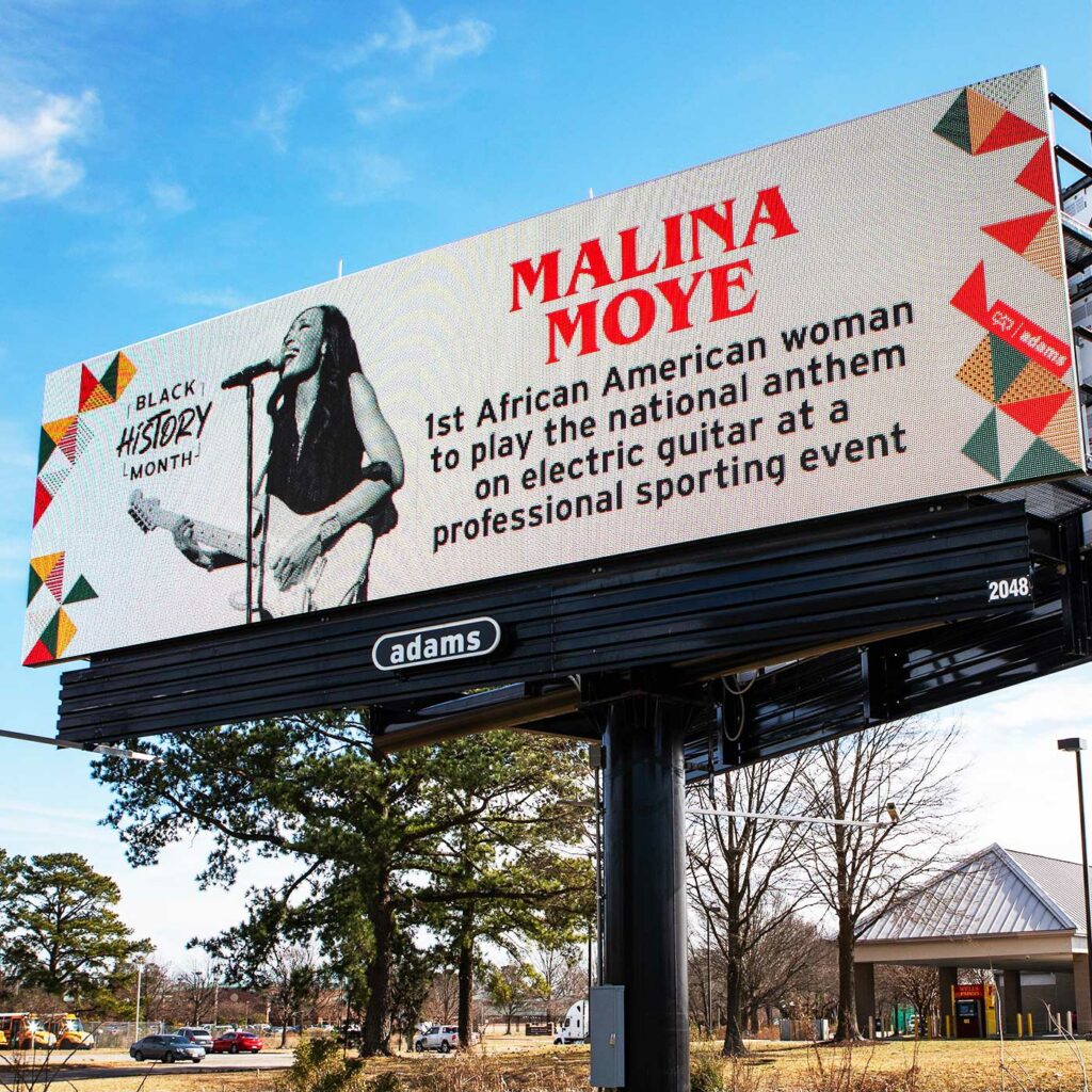 Malina Moye on Billboards